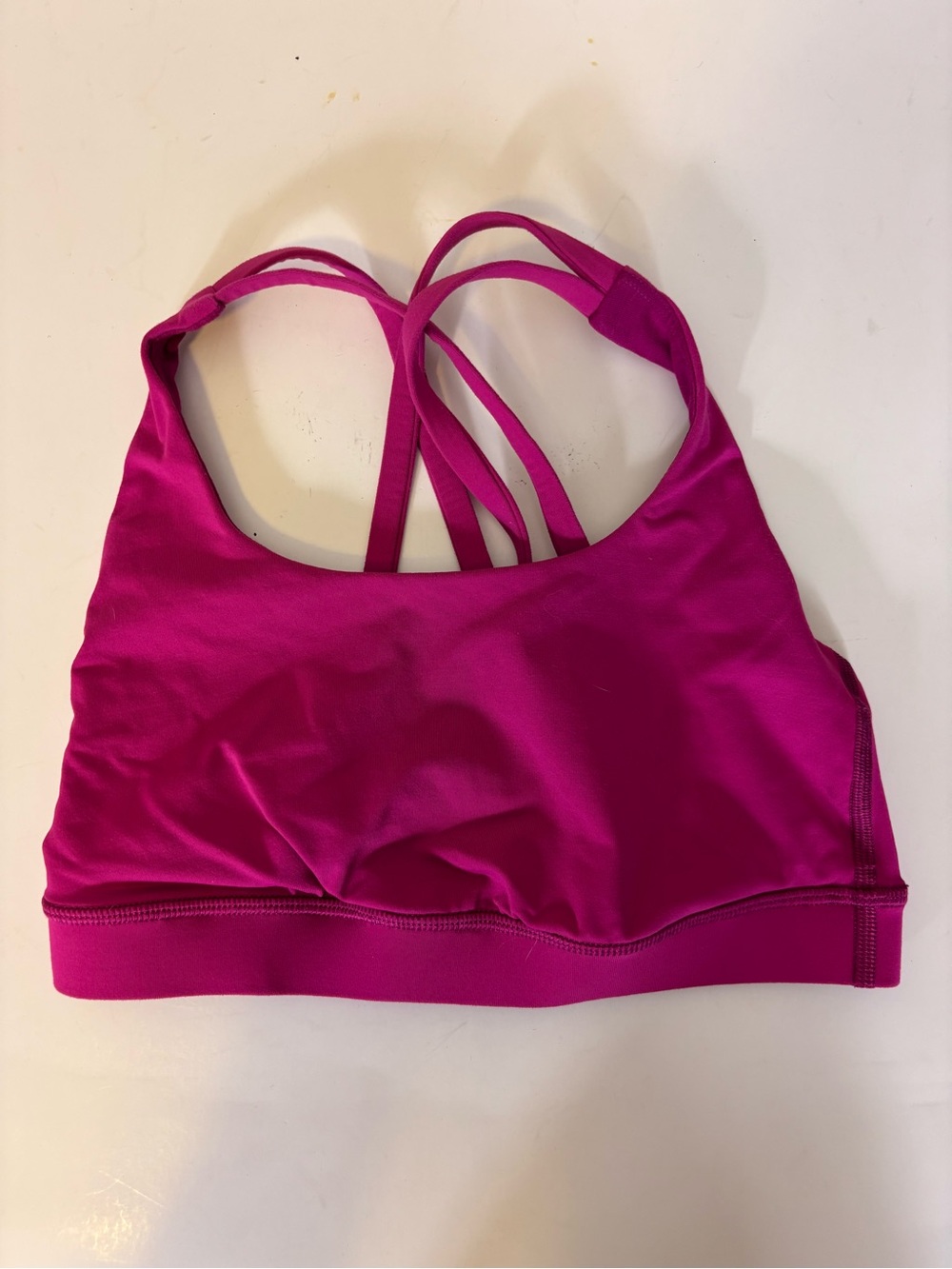 lululemon athletica Strappy Energy Sports Bra in Fuchsia 2
